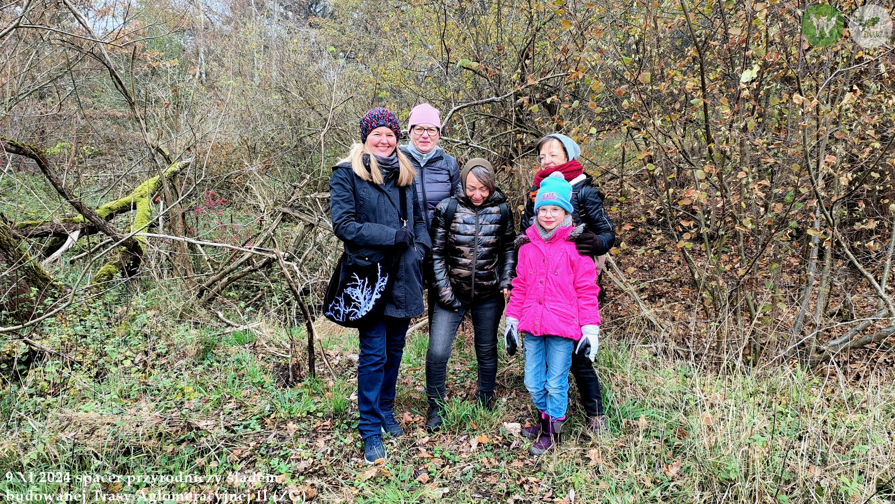 spacer Trasa Aglomeracyjna II Fundacja Wild and Safe Żywa Edukacja Sebastian Pilichowski Miejski Druid 9.11.2024