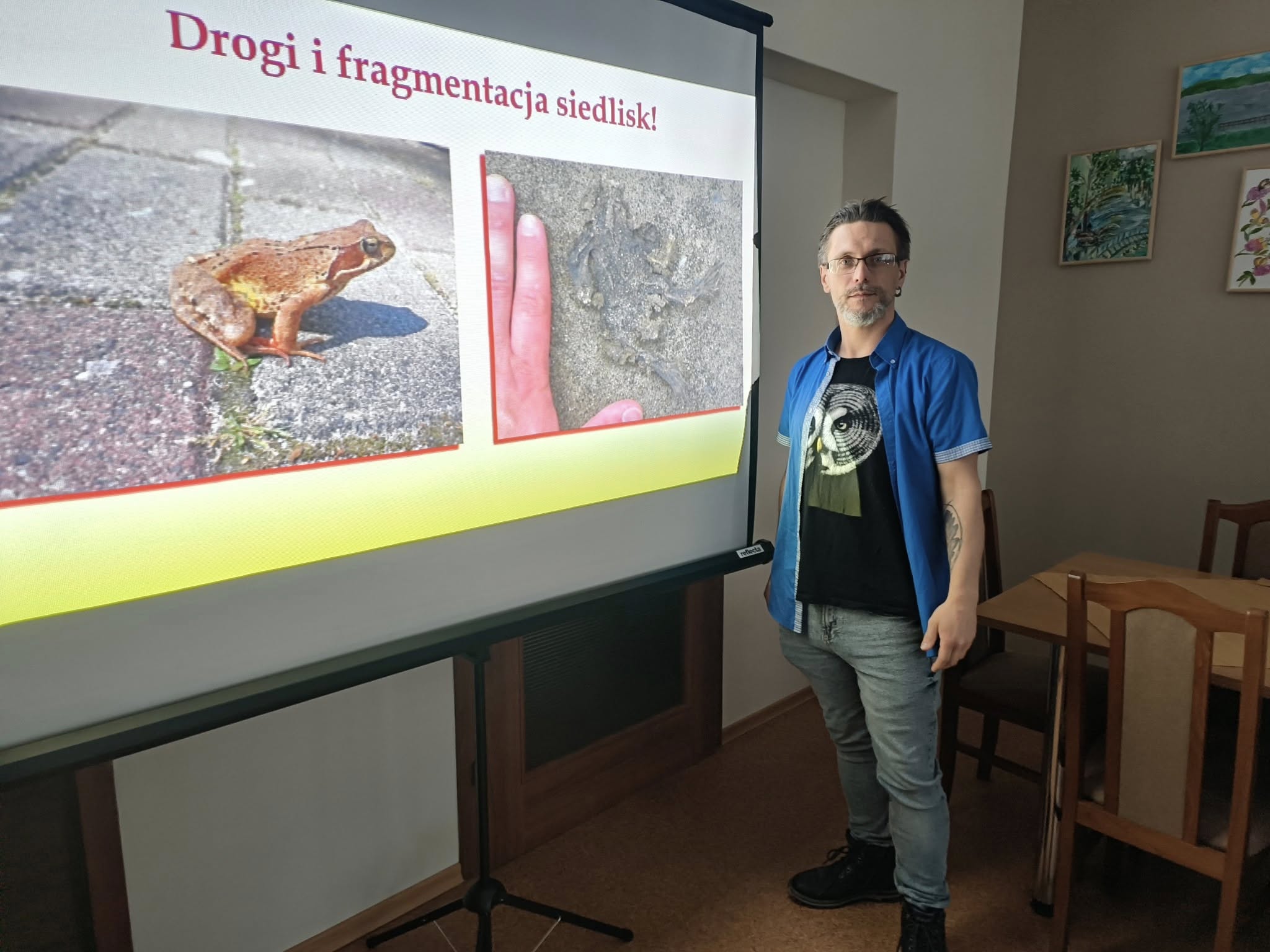 prezentacja w siedzibie Zielonogórskiego Stowarzyszenia Amazonek Fundacja Wild and Safe