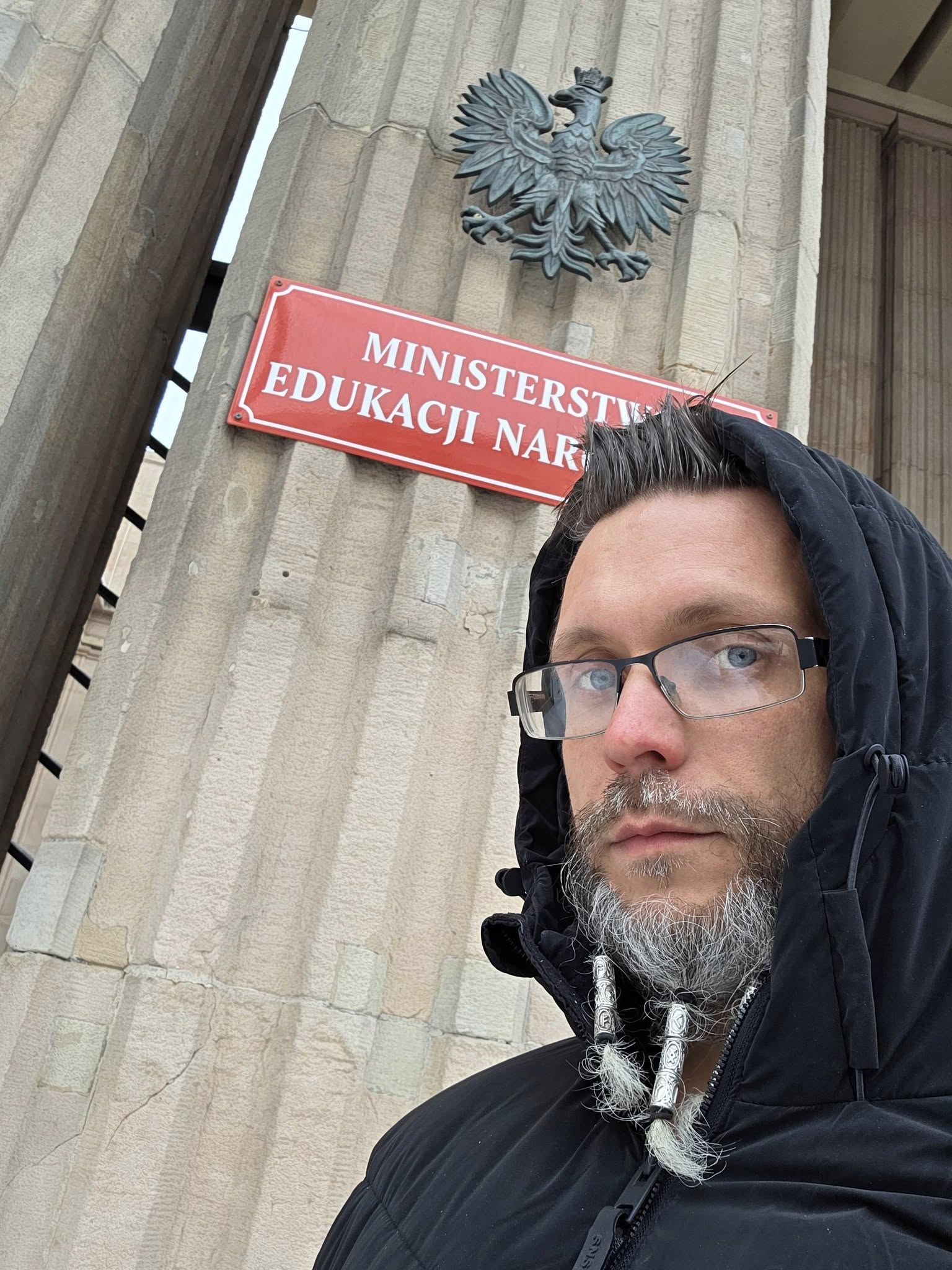 Przed pierwszym dniem posiedzenia Zespołu ds. Edukacji Klimatycznej przy Ministerstwie Edukacji Narodowej; dr Sebastian Pilichowski, Miejski Druid, Żywa Edukacja