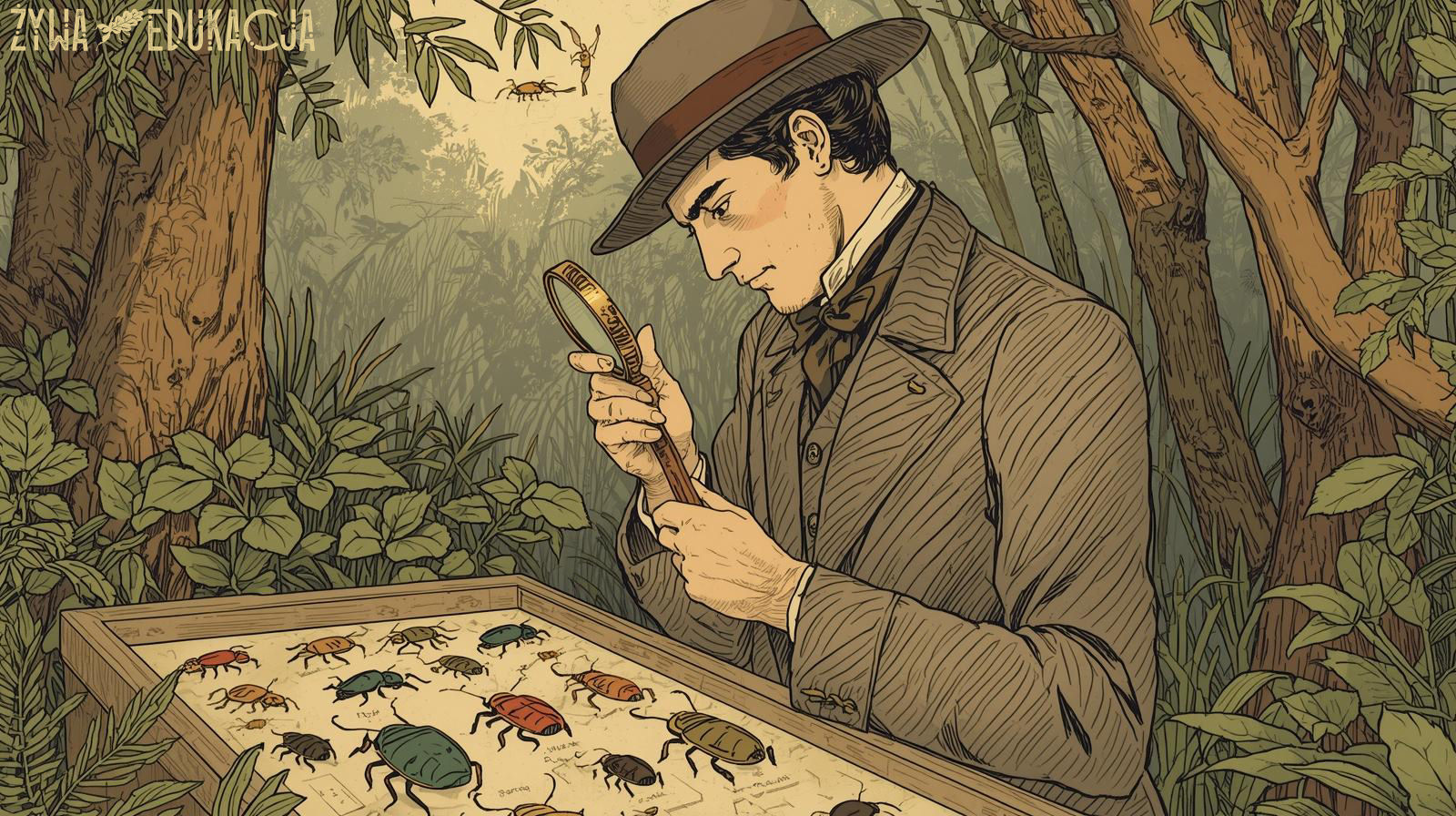 inwentaryzacja przyrodnicza to ważny element inwestycji! Przyrodnik bada owady / entomologia / entomofauna. 